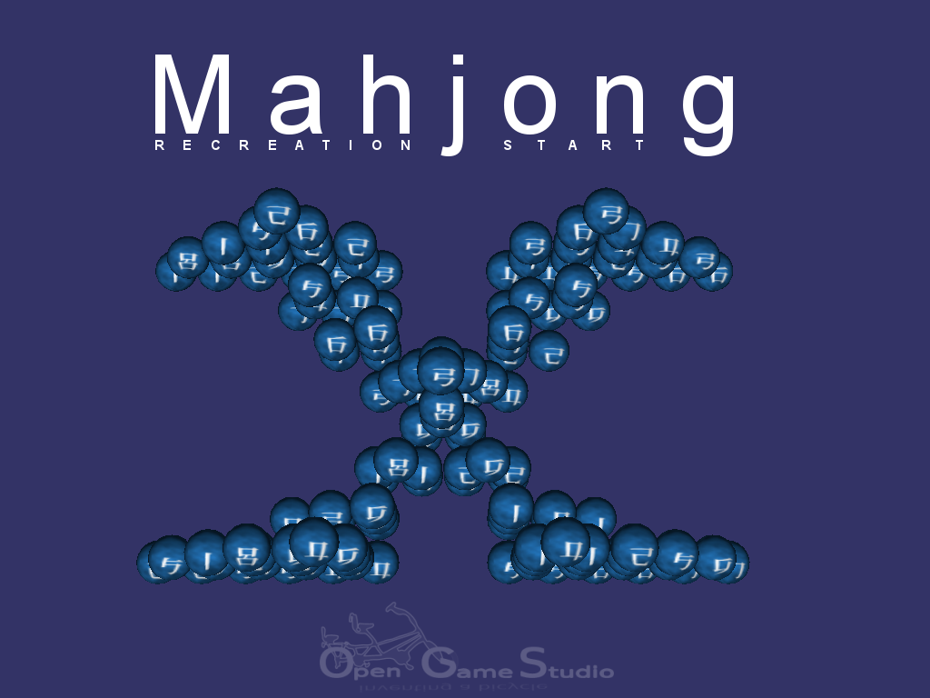 Сферические фишки в раскладке Маджонг